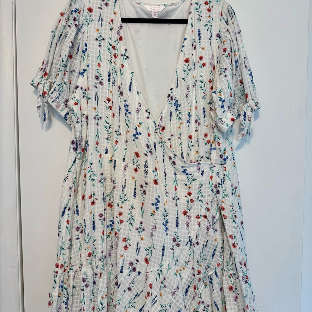 LC Lauren Conrad Floral Wrap Dress